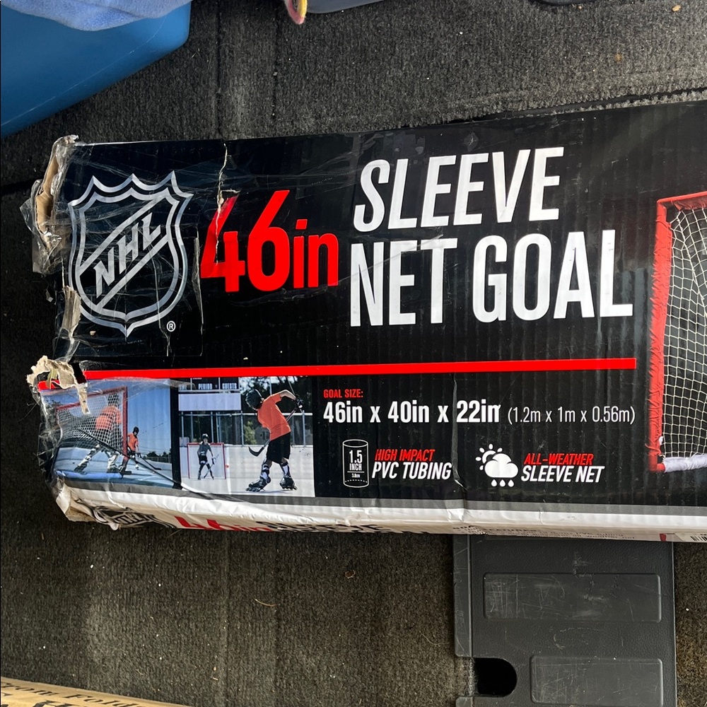 NHL Black and Red Sleeve Net Goal
